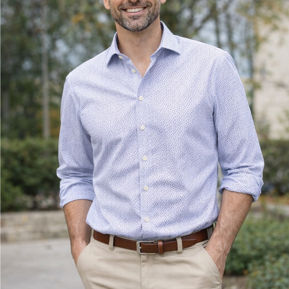 Report Collection Light Blue Performance Stretch … - image 2